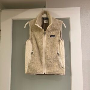 Patagonia light cream vest Sz S